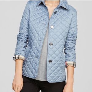 Burberry Brit Light Blue Quilted Jacket